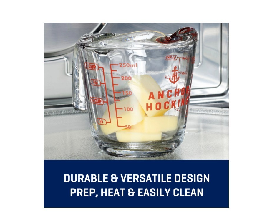 Anchor Hocking 2 cups Glass Clear/Red Measuring Cup