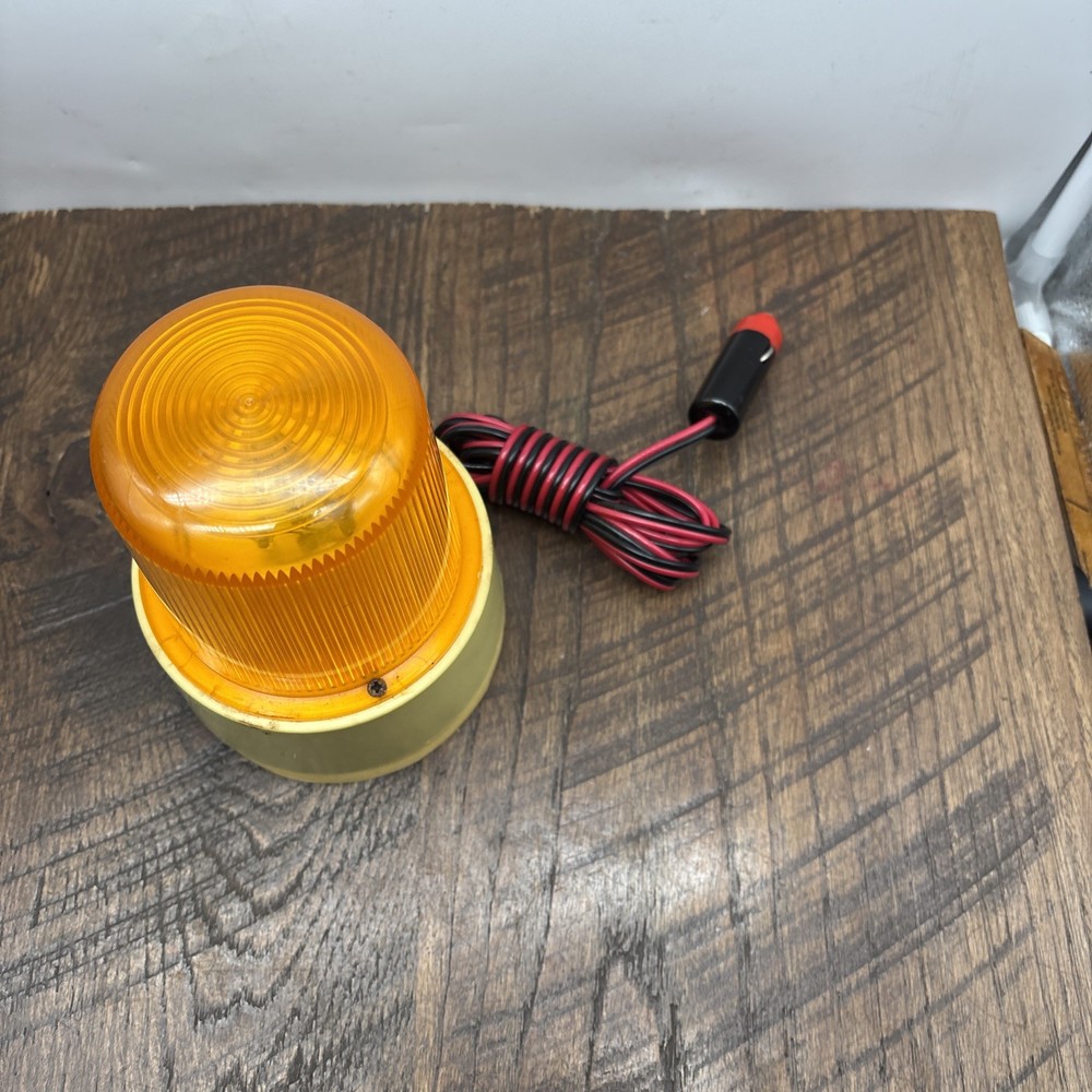 Orange Car Light, strobe Light 12 V After It Warms Up Bright Flash 1 Second