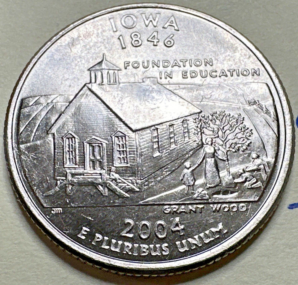 2004 D Iowa State Quarter 25c 9281N