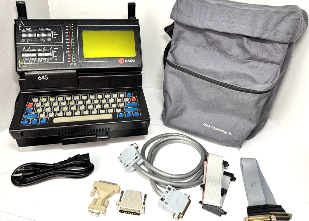 Hard Engineering BYTEBUG-645 Data Line Analyzer Monitor -w/Cable & Carrying Case