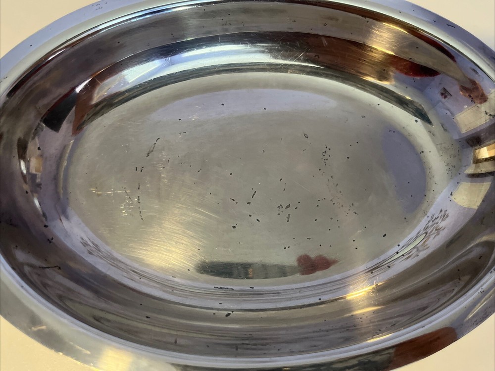 Vintage Lid for Covered Silverplate Serving Dish or use as Handled Bowl 10.25"L