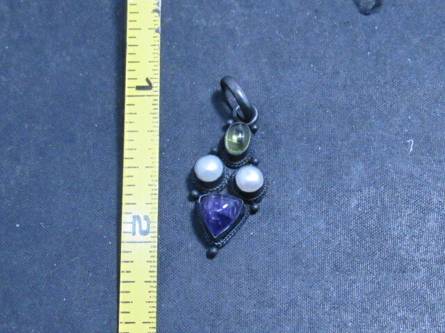 Amethyst pendent sterling