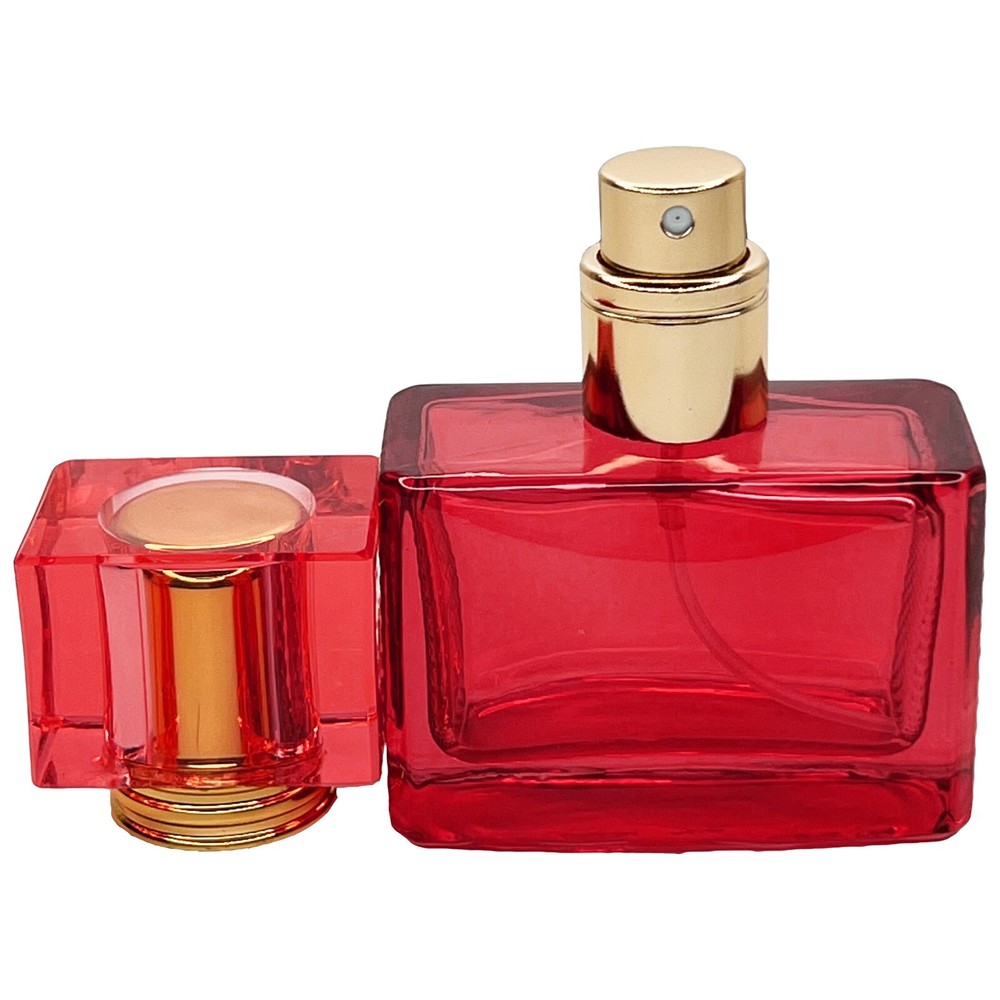 25ml 0.85oz colored glass empty perfume spray bottles refillable