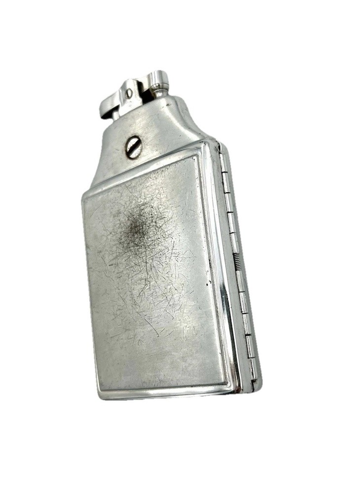 Vintage Ronson Mastercase Metal Silver Tone Cigarette Case Lighter Untested