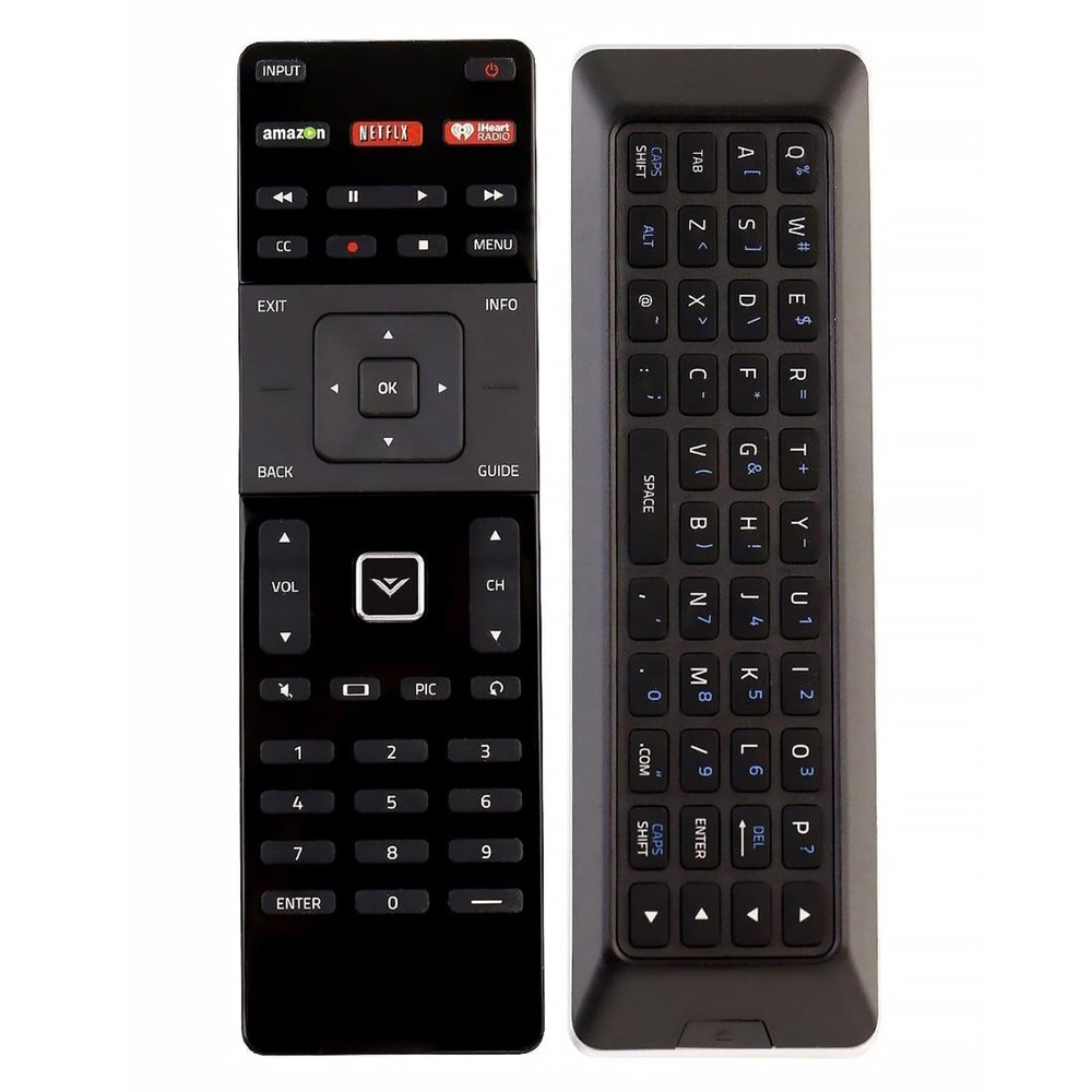 New XRT500 QWERTY Keyboard with Back Light Remote Replacement middle, black