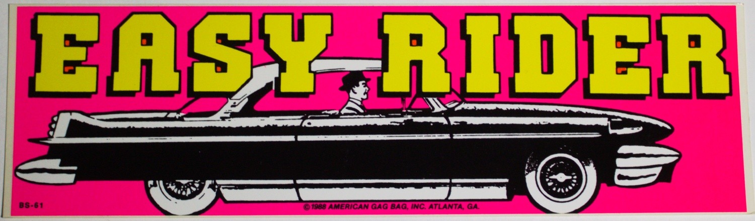 EASY RIDER Vinyl Bumper Sticker American Gag Bag UNUSED NEW