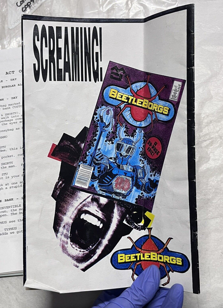 Saban's Beetleborgs Original TV Show Script & Prop Comic Book Haunted Hideout