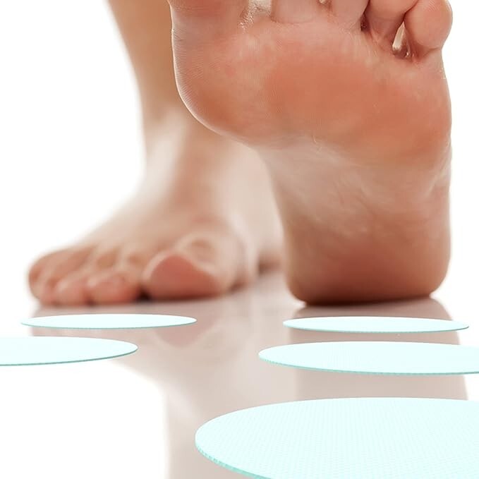 24PCs Bath Tub Shower Stickers Anti Slip Grip Round Non-Slip Stickers Multi-Col