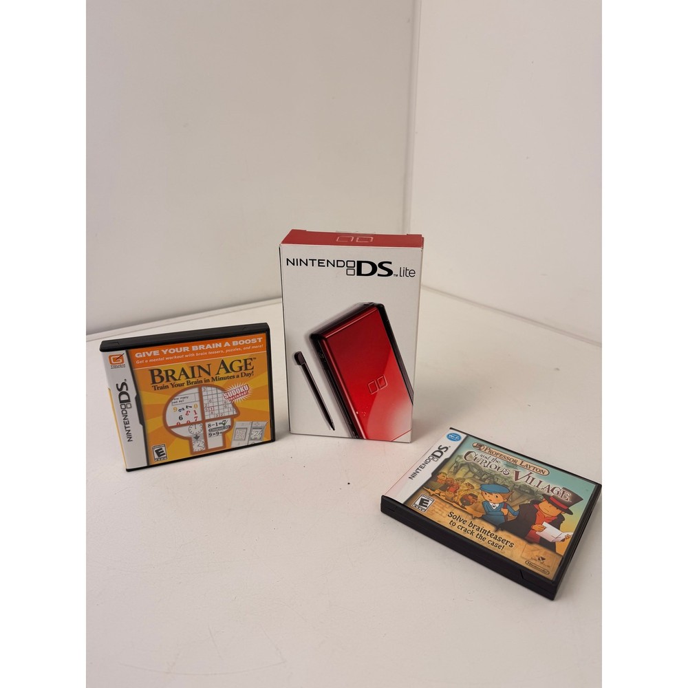 Nintendo DS Lite Crimson Console (Tested!) (Does not include Charger)