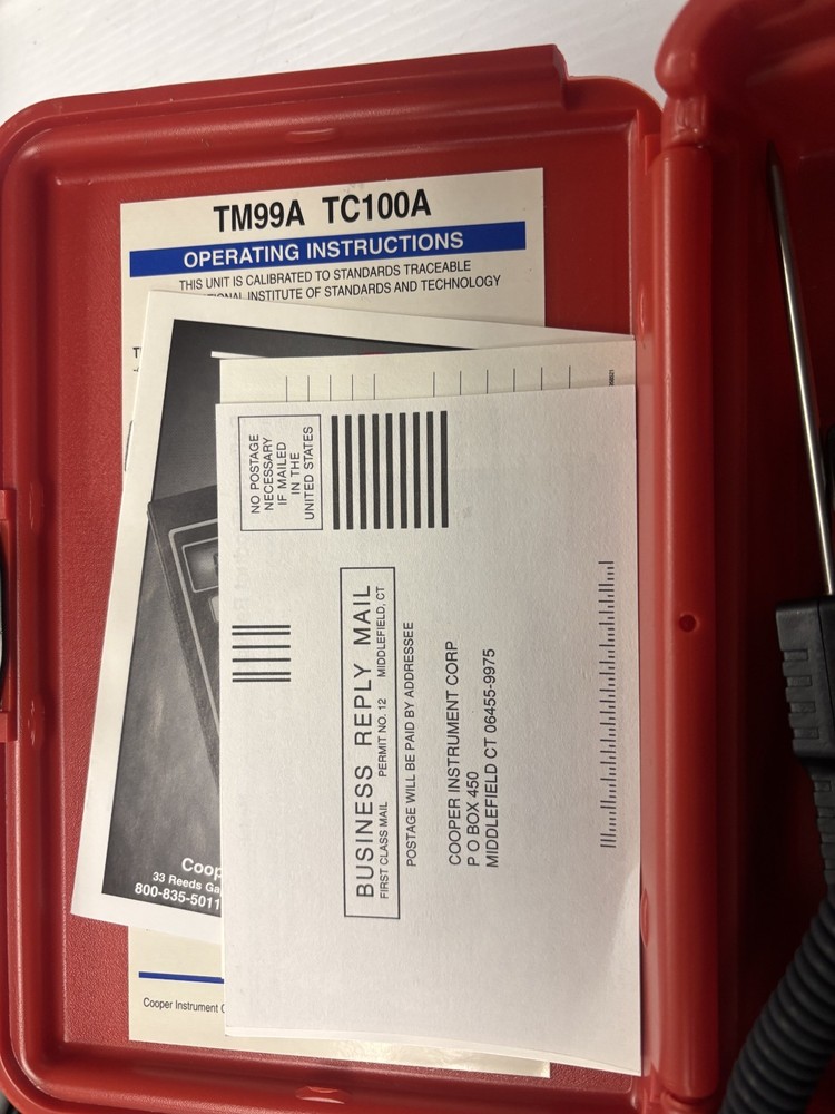 Cooper-Atkins TM99A Digital Thermometer - Black