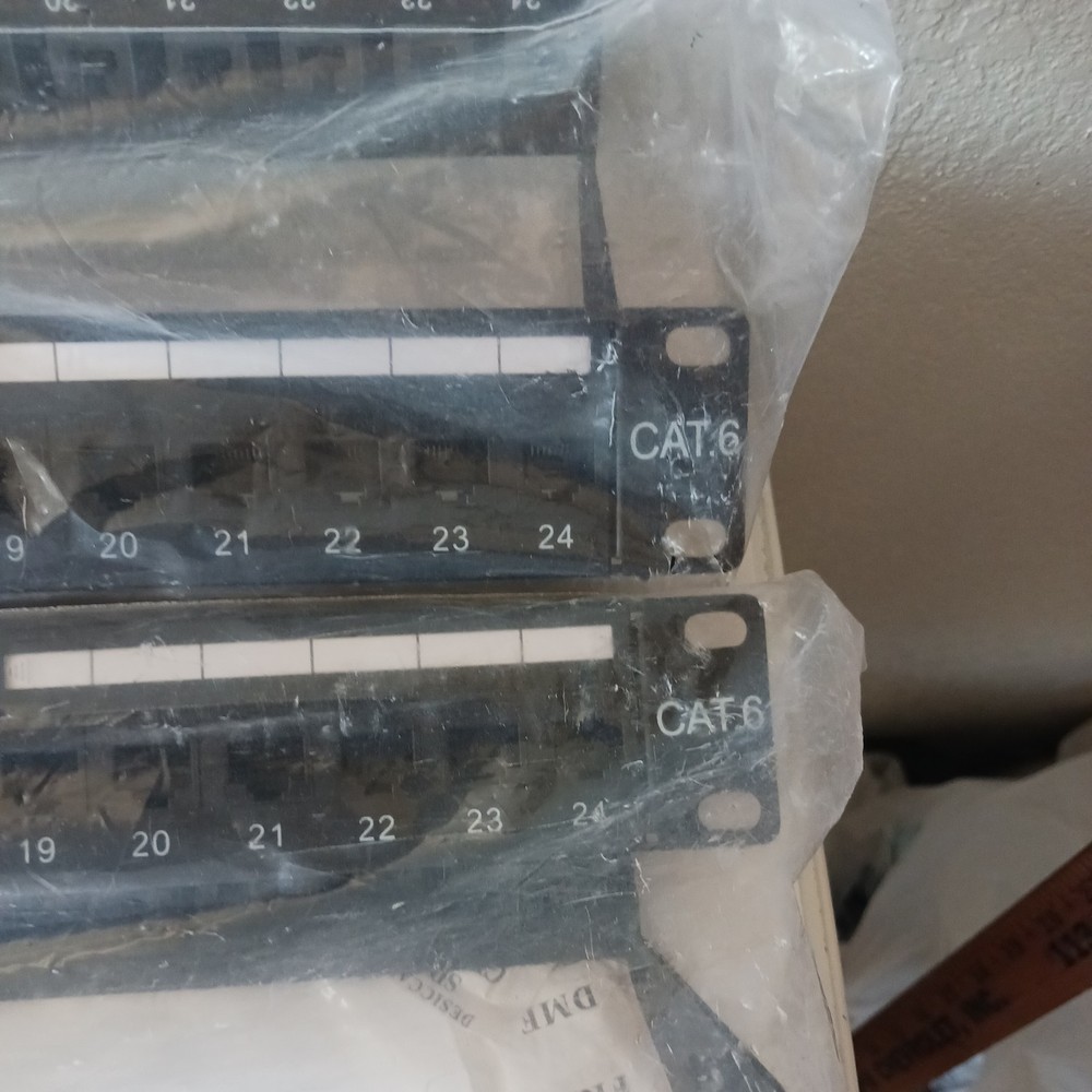Two 24 Port Cat6 Keystone Patch Panel