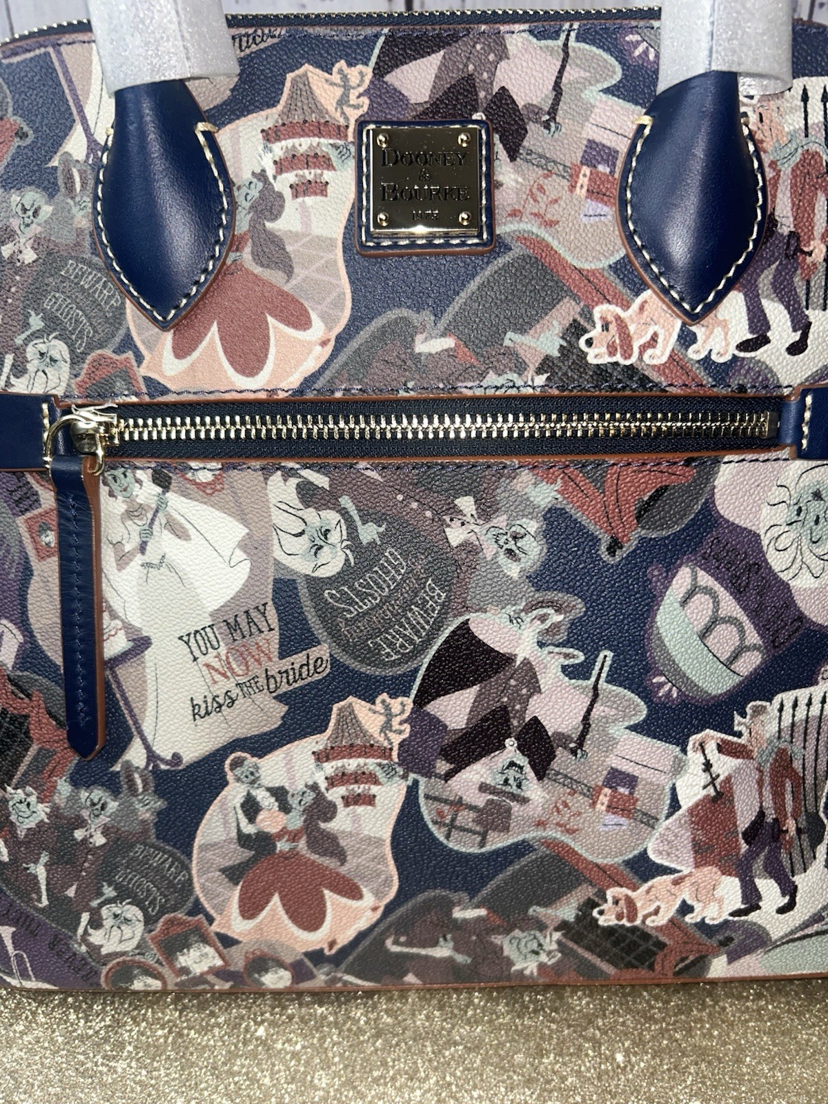 Disney Parks Dooney & Bourke The Haunted Mansion Satchel Purse Bag NWT