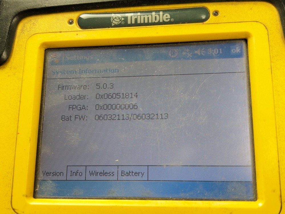 Trimble Data Collector TSC2 Survey Controller V 11.31, Bluetooth