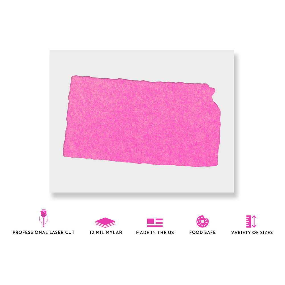 Kansas State Stencil - Durable & Reusable Mylar Stencils