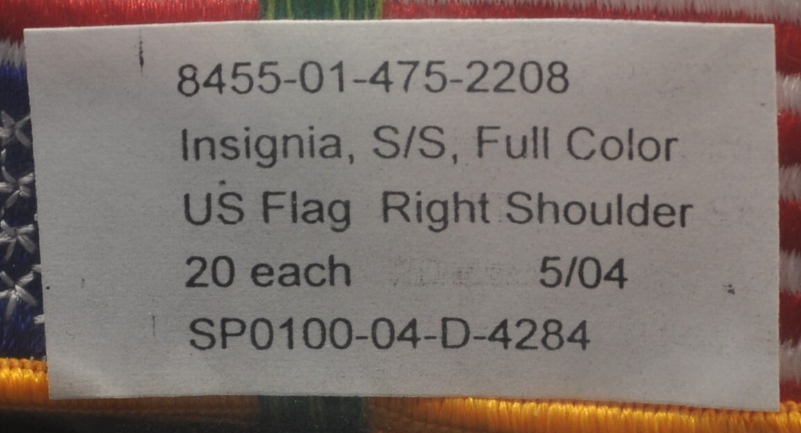 US Military American Flag Reverse Shoulder Patch - Sew on - MADE IN THE USA