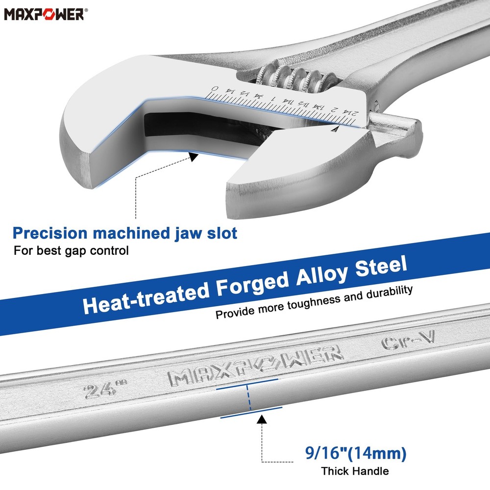 24 inch Adjustable Wrench