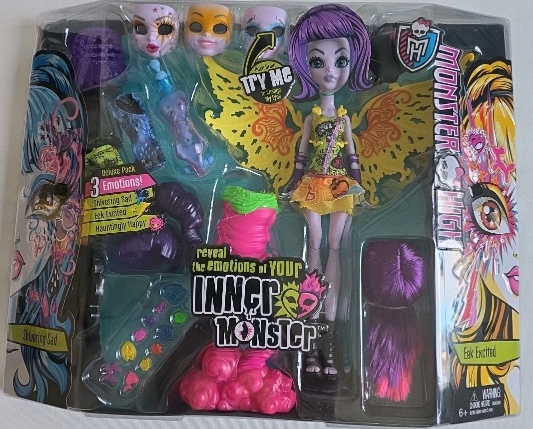 Monster High Inner Monster 3 Pack Shivering Sad Eek Excited Hauntingly Happy NIB