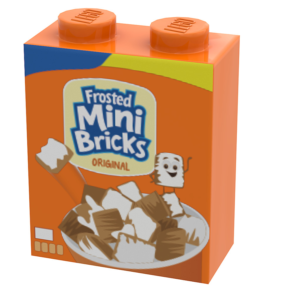 Frosted Mini Bricks Cereal (1x2x2 Brick)