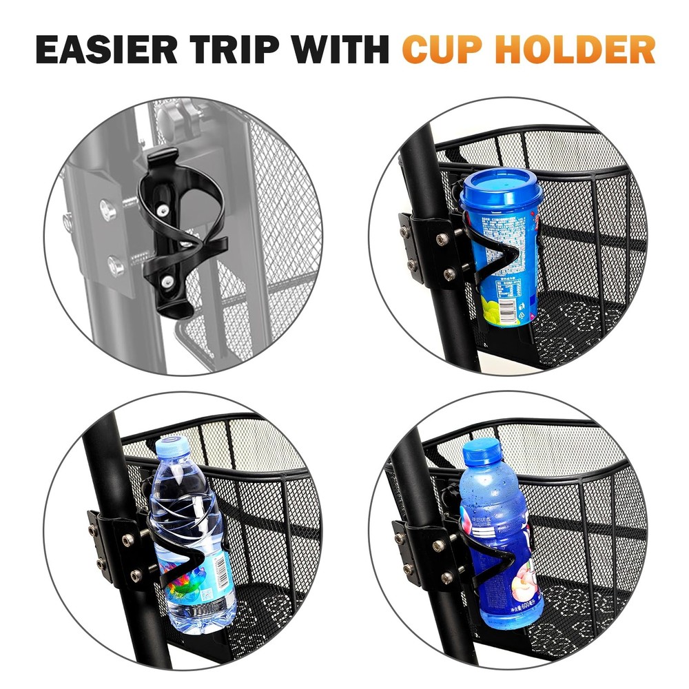 Scooter Basket Extra Large 130lb Loading Capacity Removable Front basket for ...