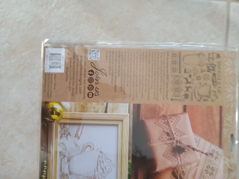 IOD Christmas Decor Stamp "Cozy"