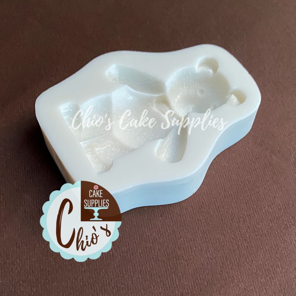 Teddy Bear Silicone Mold 2" H