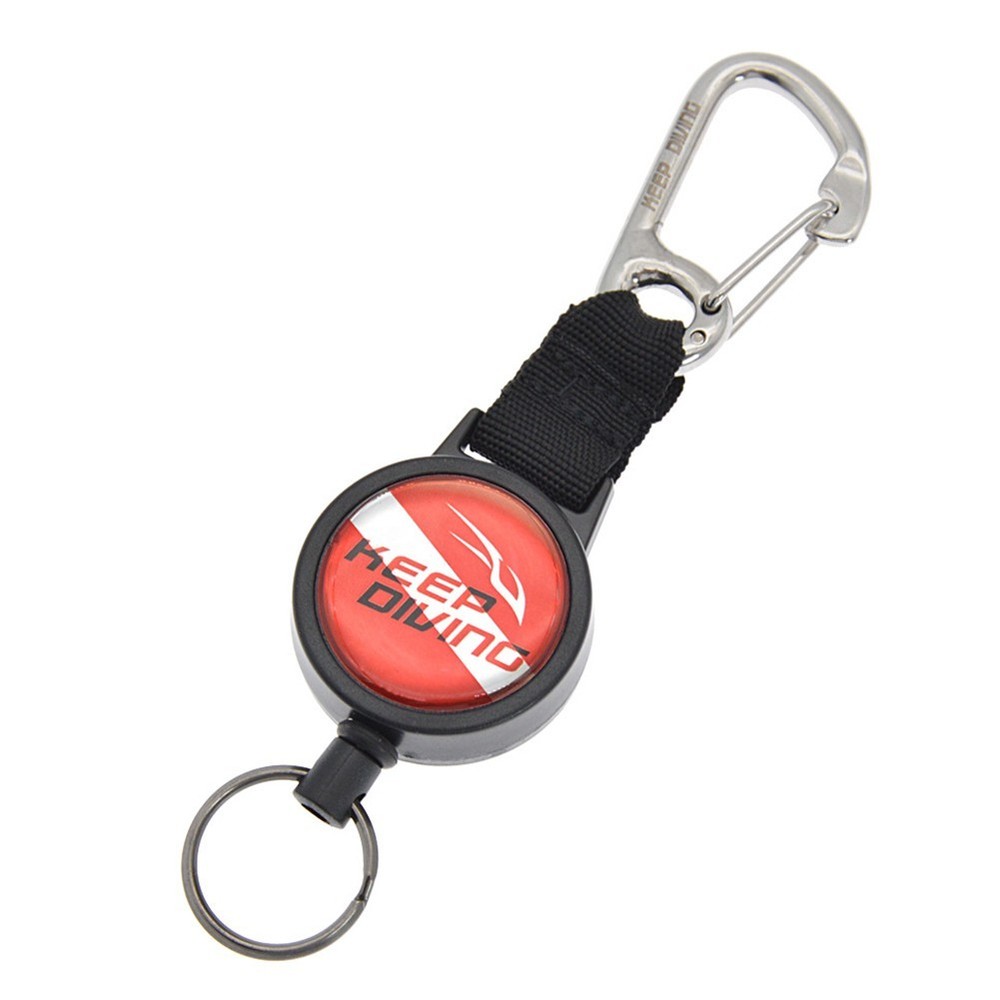 Key Chain Strap Adjustable Diving Gear Hook Diving Telescopic Miss Rope