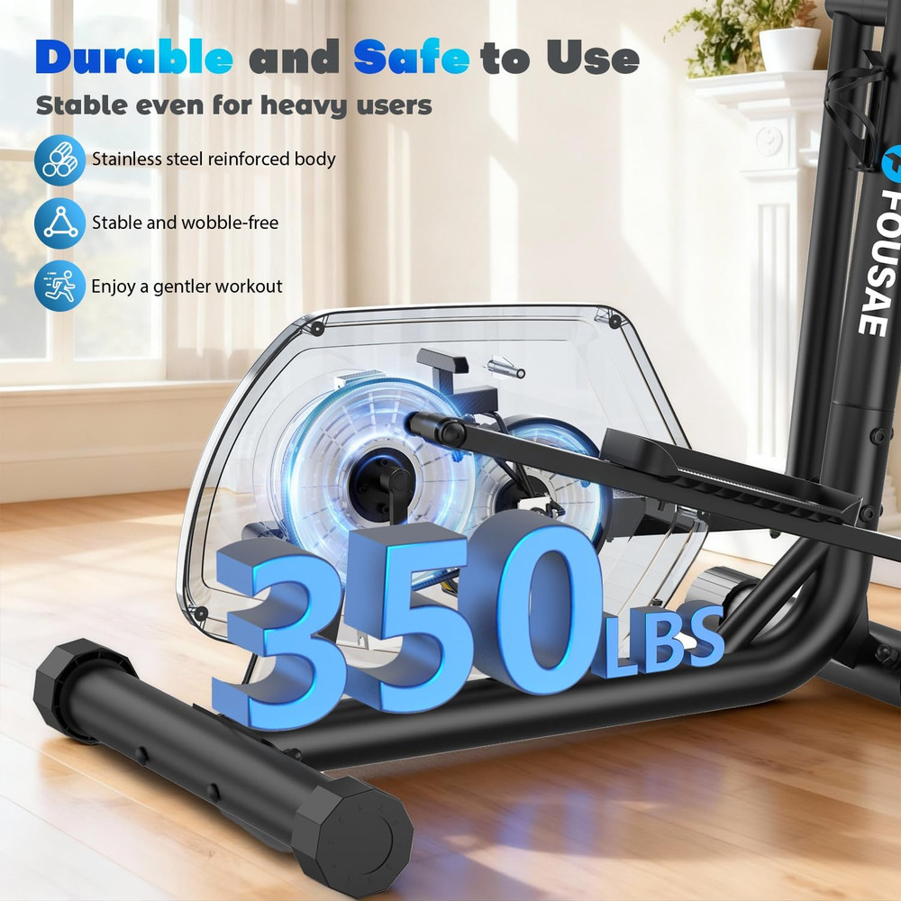 Elliptical Exercise Machine, 16-Level Magnetic Resistance Elliptical Machine for