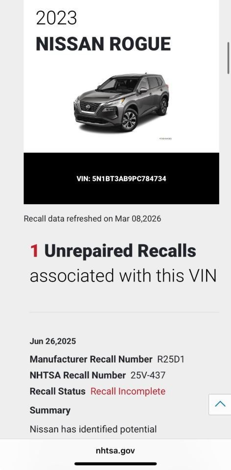 Camera/Projector Camera Front View Windshield US Built Fits 23 ROGUE 235787