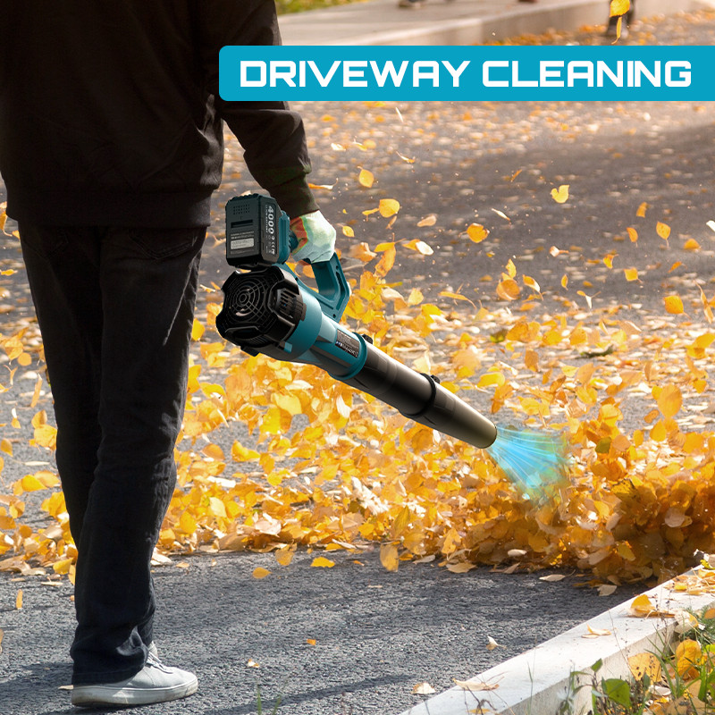 Seesii 21V Cordless Leaf Blower 780CFM 400MPH 2x4000mAh Batteries