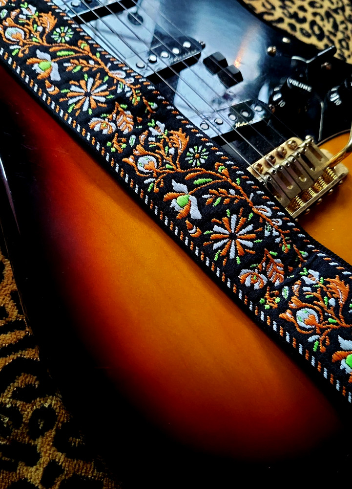 guitar strap woven pattern 2 inch width US seller