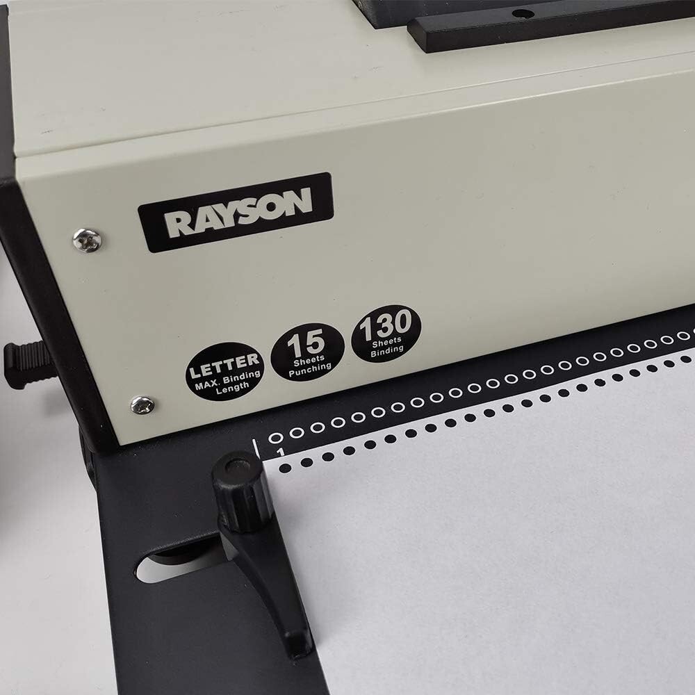 Rayson PD-1503 Coil Binding Machine 4:1 Binder with Electric Coil Inserter