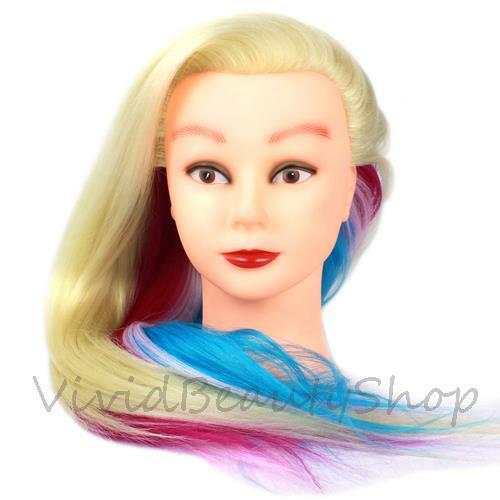 Cosmetology Mannequin Synthetic Hair Hairdresser Training Manikin Doll Wig Head