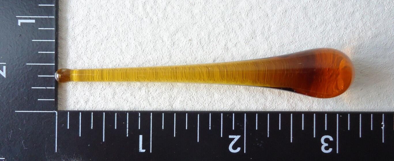 Vintage Amber Glass Medicine Dropper