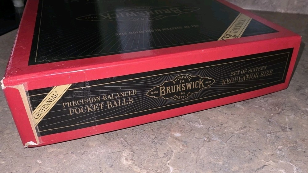 Pristine! Brunswick Centennial Pool ball set + FREE LEATHER custom brief case