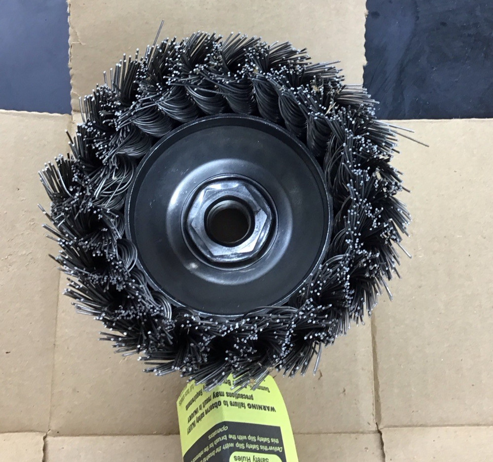 Weiler 4” Single Row Wire Cup Brush
