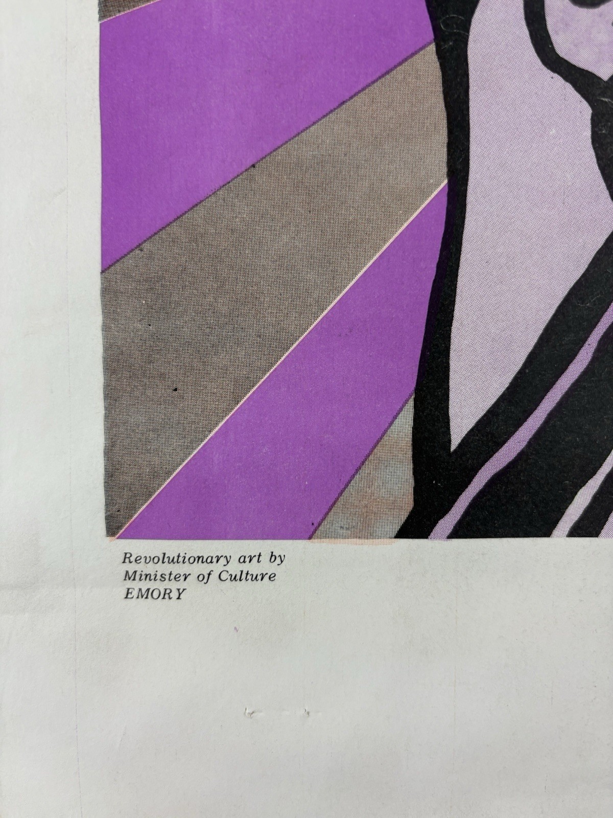 BLACK PANTHER PARTY Political Poster 1969 Emory Douglas AFRO AMERICAN SOLIDARITY