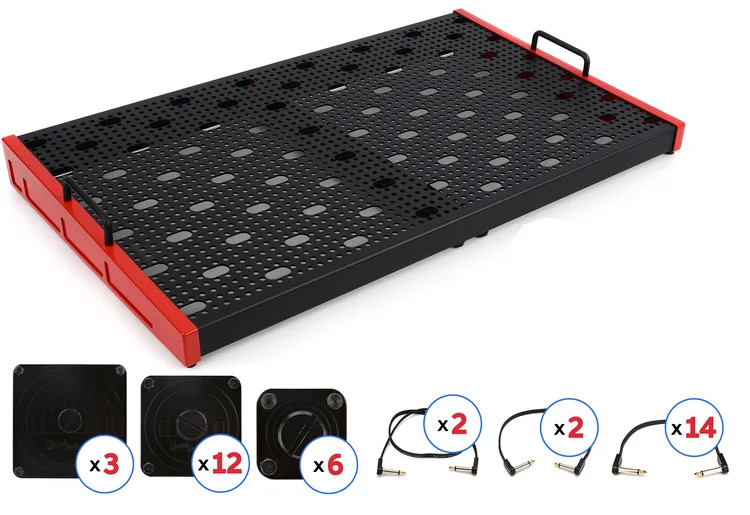 Temple Audio TRIO 28 Templeboard Essentials Bundle - Temple Red