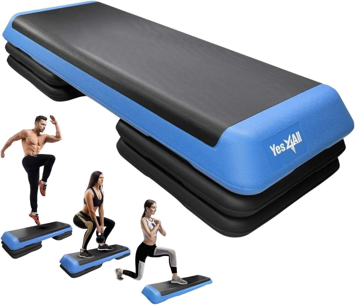 Yes4All Aerobic Step Platform Adjustable 42.5" x 16"