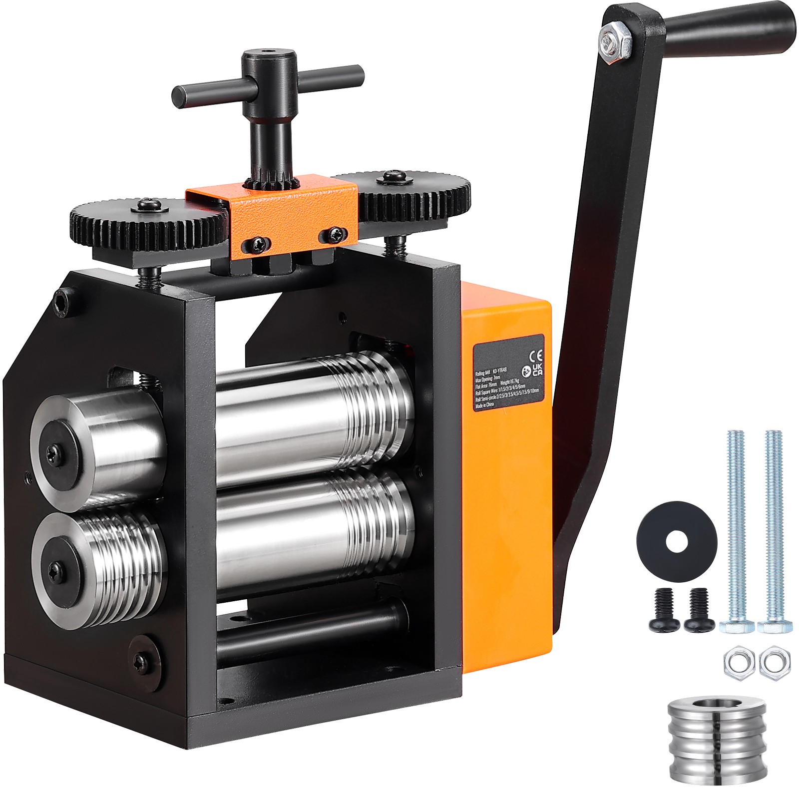 Uimoso Rolling Mill 2.95"/75 mm Jewelry Rolling Mill Machine 1: 2 Gear Ratio