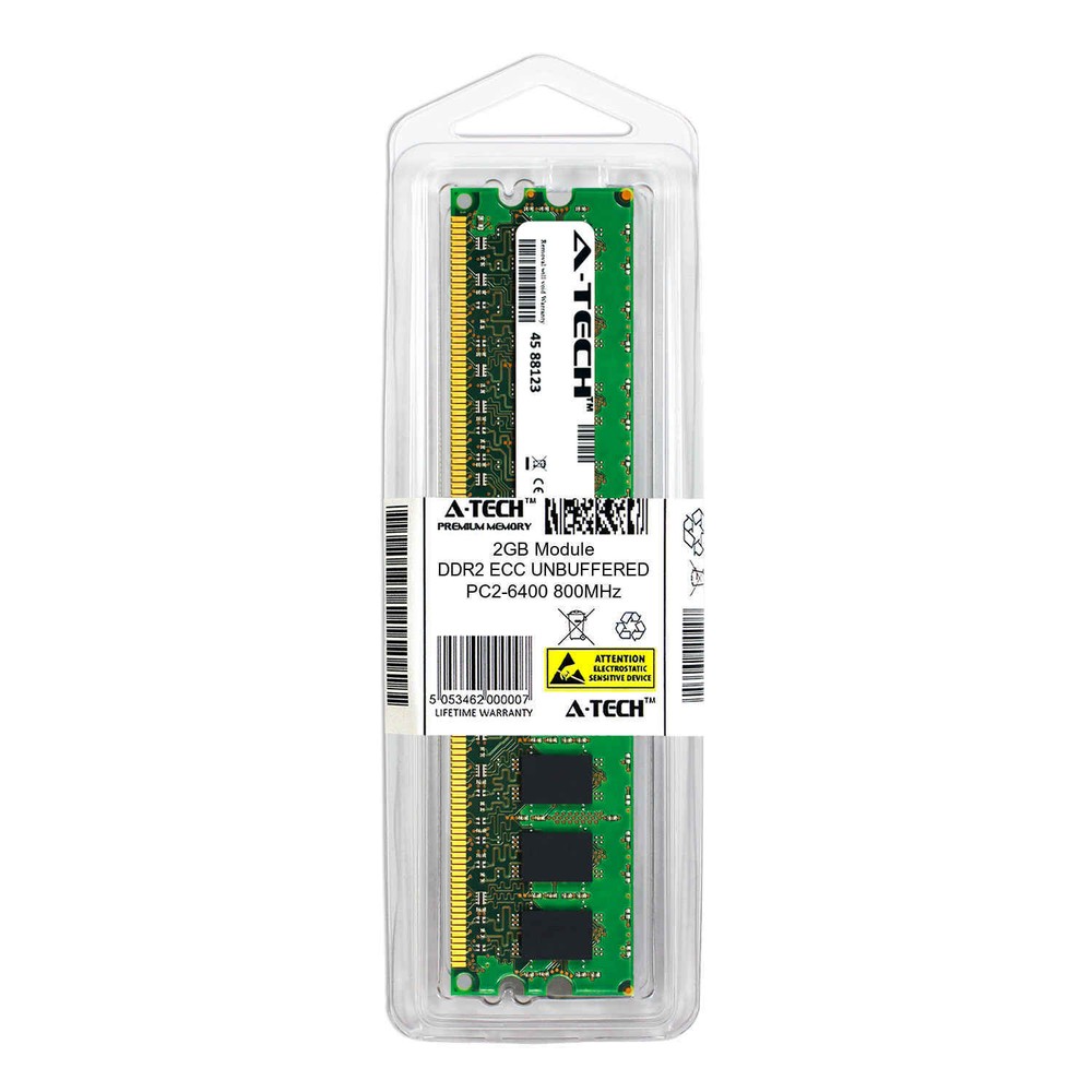 2GB DDR2 PC2-6400E 800MHz ECC UDIMM (HP 450260-B21 Equivalent) Server Memory RAM