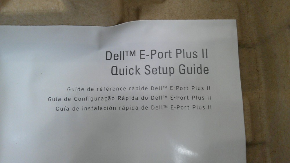 DELL 0Y72NH E-PORT PLUS ADVANCED PORT REPLICATOR DOCKING STATION (NEW-OPEN BOX)