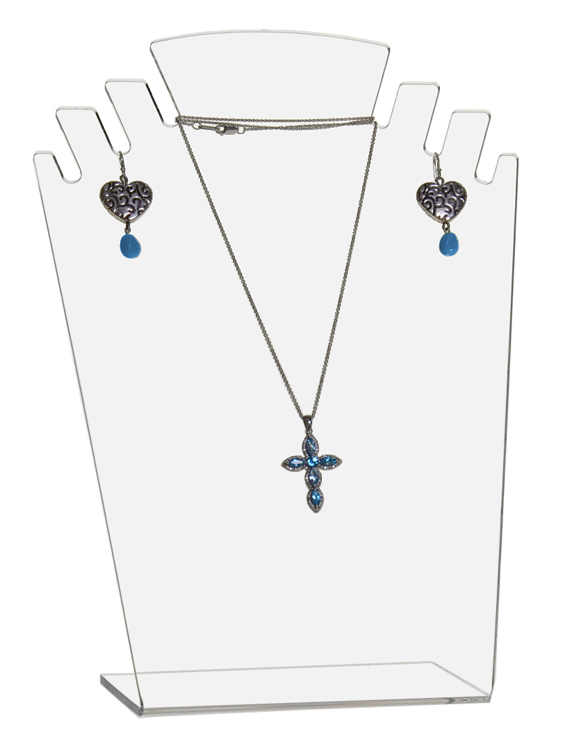 Jewelry Set Display Bracelet Anklet Necklace Earring Slanted Back Stand