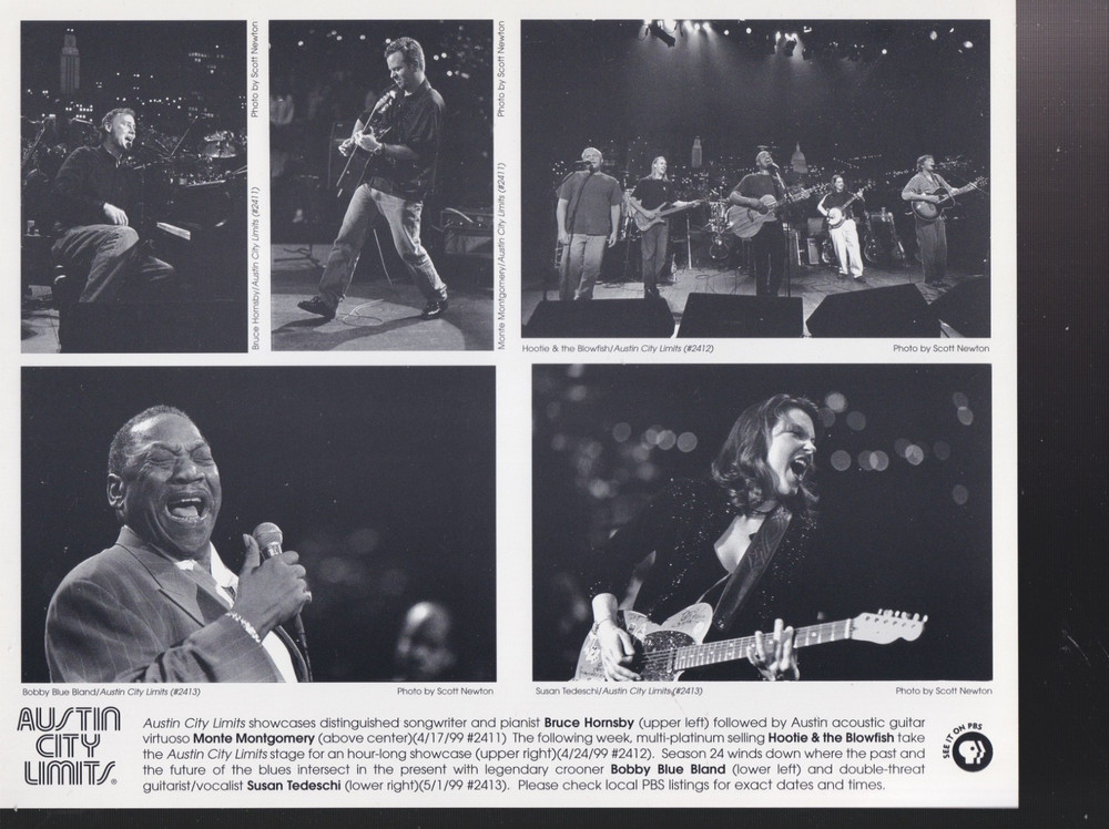 Austin city limits bobby blue bland Susan Tedeschi hoodie & blowfish press kit