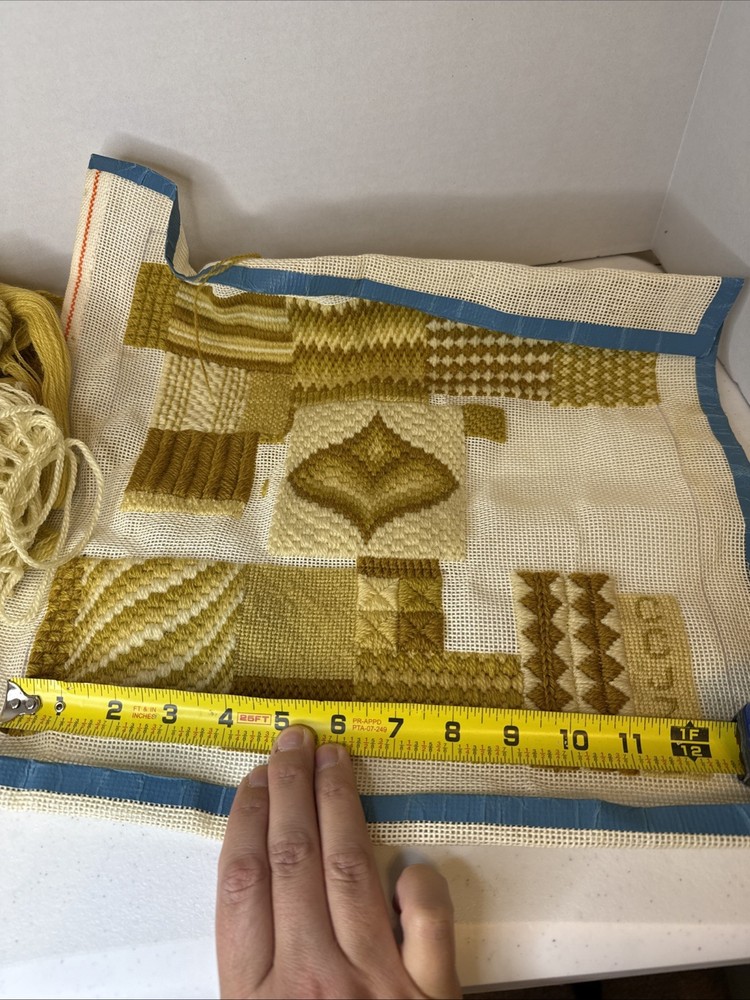 Unfinished Vintage Needle Point Set 👀🔥