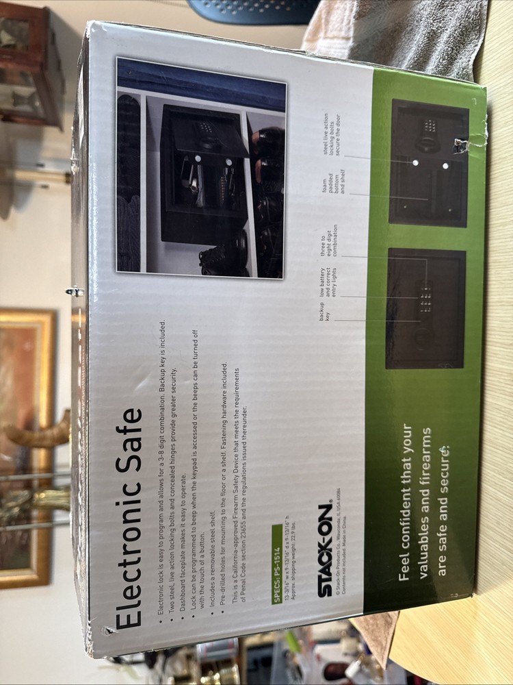 Stack-On Electronic Safe Secure Reliable Robust Model PS-1514