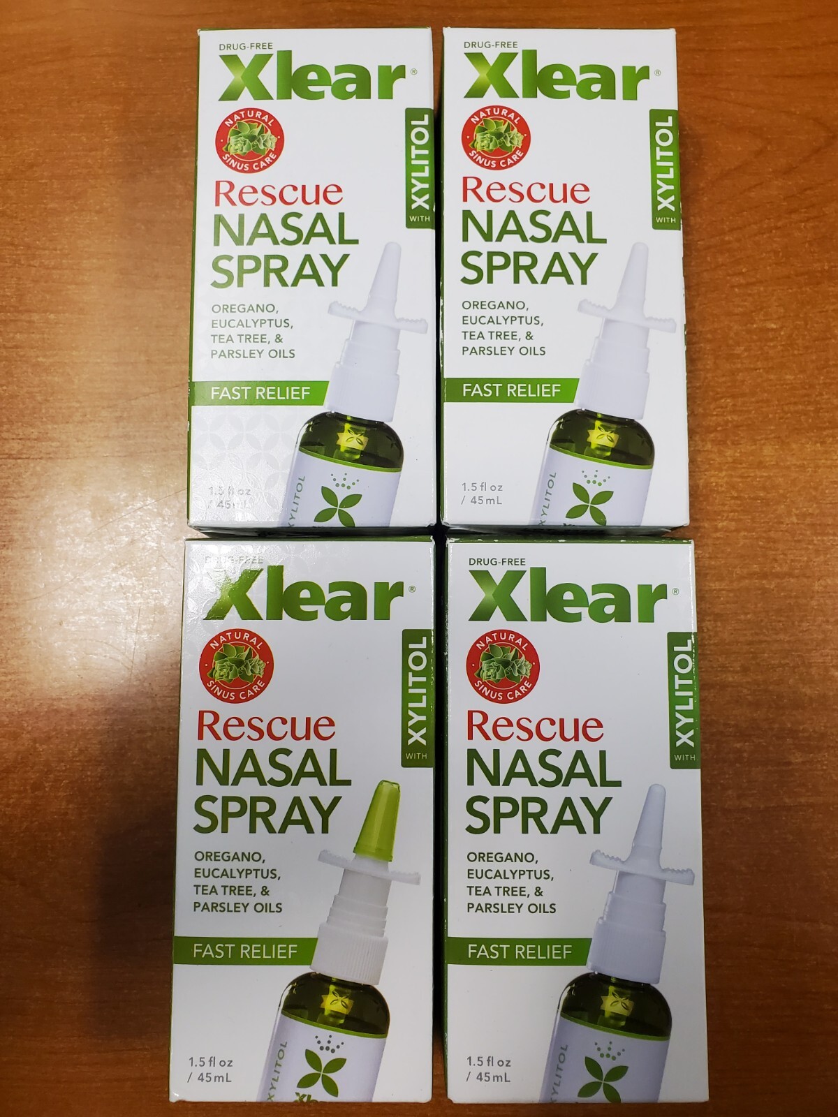 4 Pk: Xlear Rescue Nasal Spray w/ Xylitol All-Natural 1.5 oz (Exp. 5/31/26) F5A