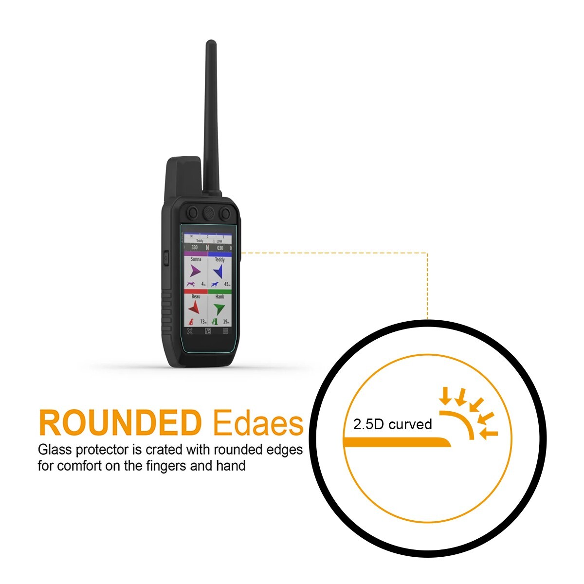 3X Supershieldz Tempered Glass Screen Protector for Garmin Alpha 300/ 300i