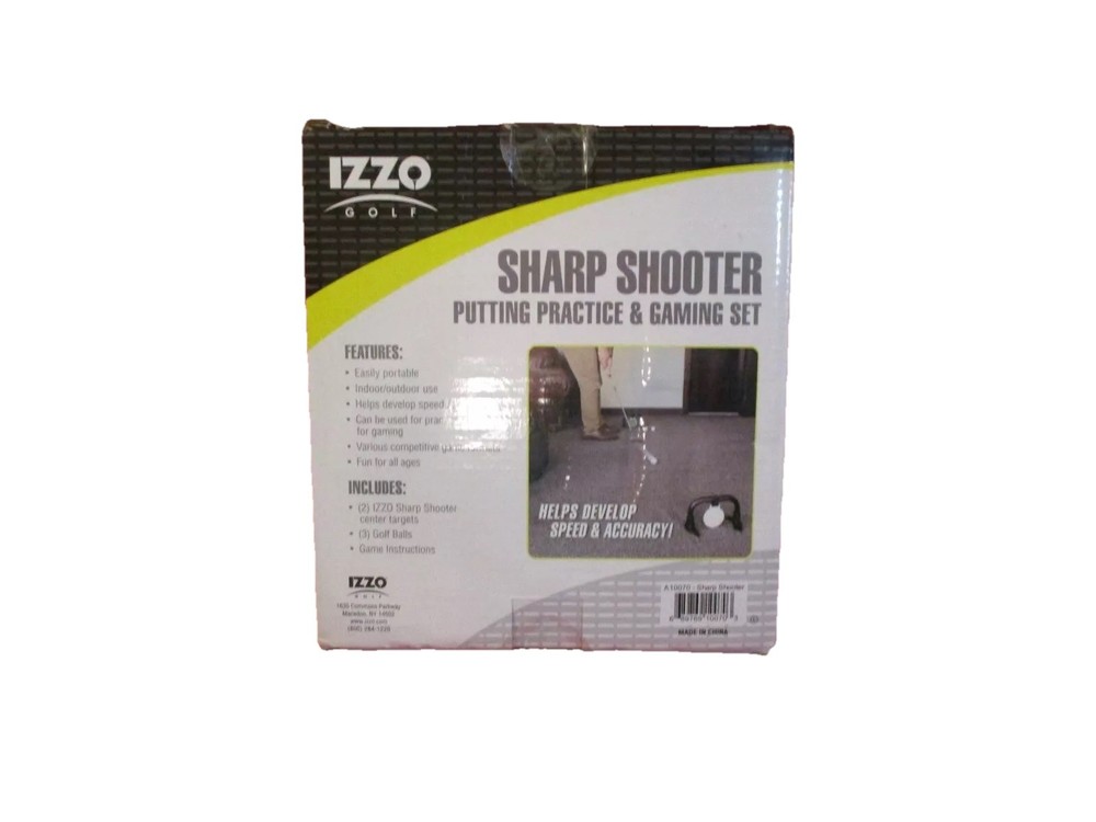 Izzo Golf Sharp Shooter Putt Trainer Putting Alignment Speed Accuracy