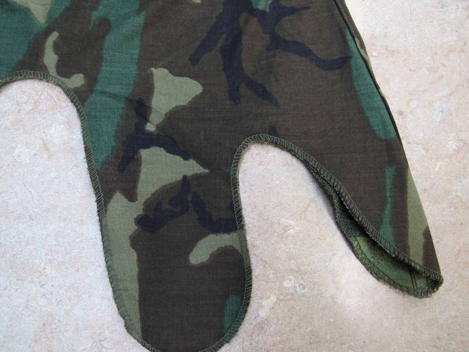 US Vietnam Era M1 Helmet Cover Erdl Woodland Camouflage Dated 1969 Original