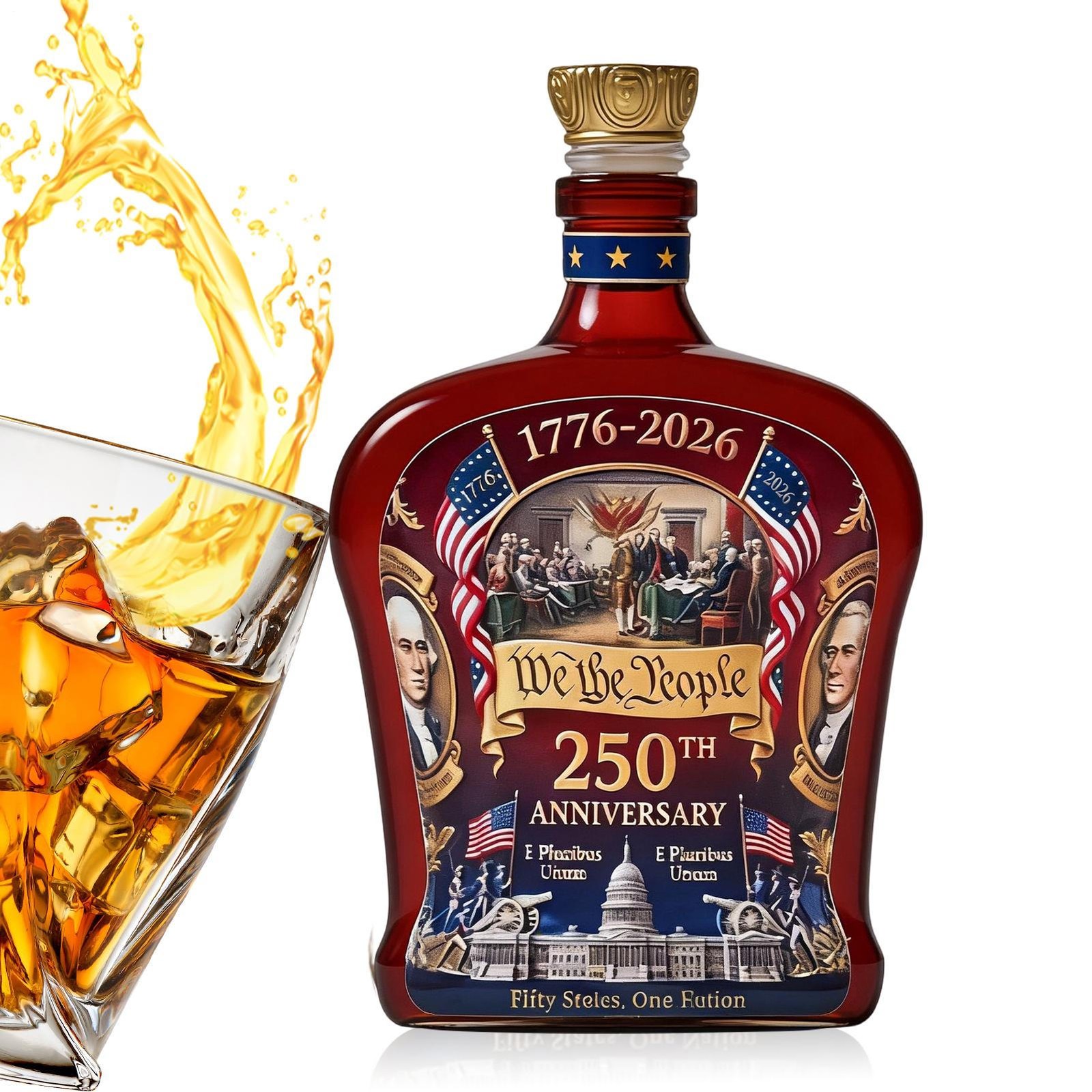 Whiskey Bottle America Us 250Th Anniversary We The People 2026 Whiskey Bottle